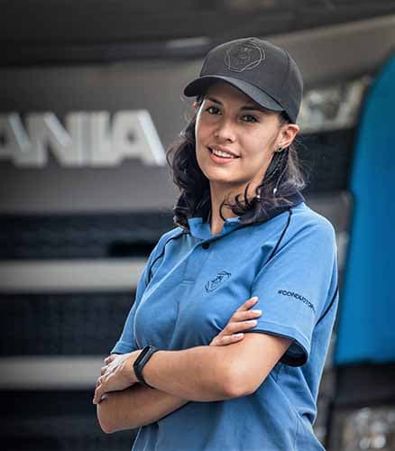 Una lujanina conducirá un camión Scania