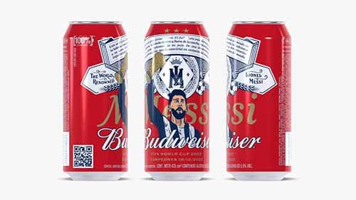 A 45 días de ganar el Mundial, Budweiser presentó una edición limitada de Messi