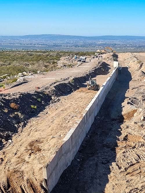 Pedemonte: Avances del 50% en la obra aluvional más relevante.