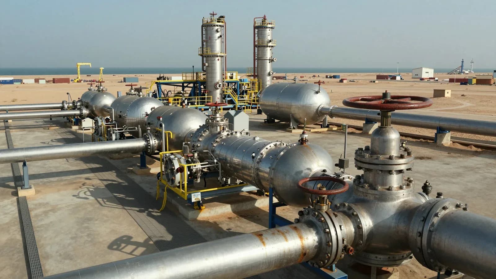 Infraestructura de energía en la costa