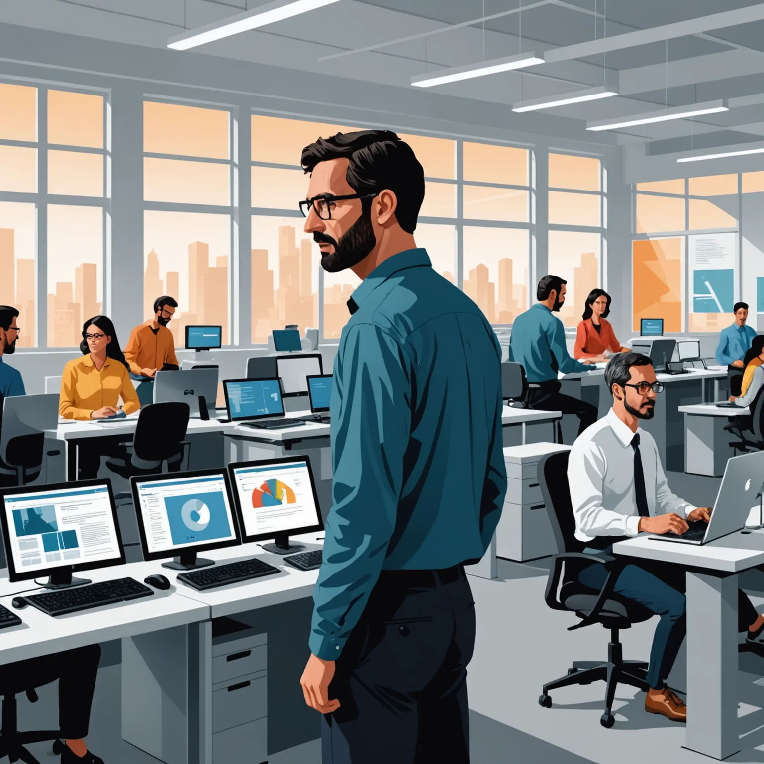 IA productividad: fragmentación en oficinas